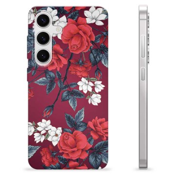 Funda de TPU para Samsung Galaxy S24 - Flores Vintage