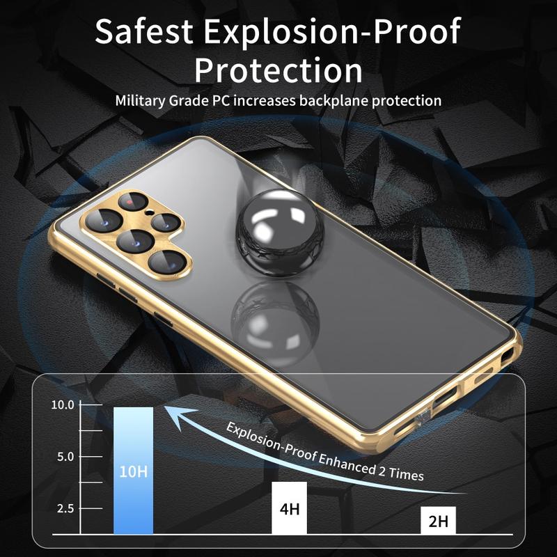 Carcasa Magnética con Cristal Templado para Samsung Galaxy S24