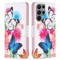 Funda Cartera Wonder Series para Samsung Galaxy S24 Ultra - Mariposas