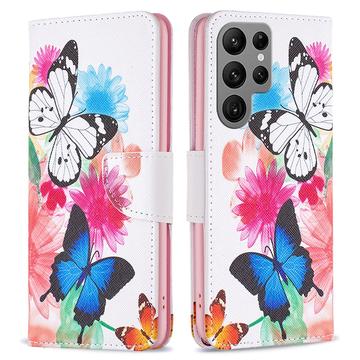 Funda Cartera Wonder Series para Samsung Galaxy S24 Ultra - Mariposas