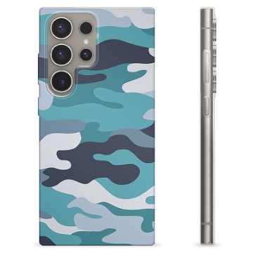 Funda de TPU para Samsung Galaxy S24 Ultra - Camuflaje Azul