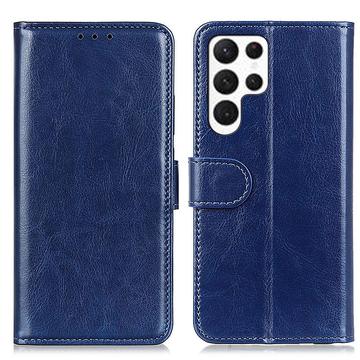 Funda con Cierre Magnético para Samsung Galaxy S24 Ultra - Estilo Cartera - Azul