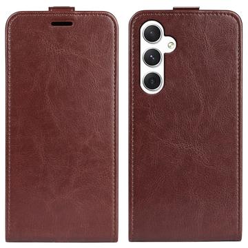 Funda con Tapa Vertical para Samsung Galaxy S24 - Marrón