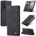 Funda Caseme Serie 013 para Samsung Galaxy S24+ - Estilo Cartera - Negro