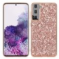 Funda Híbrida Glitter Series para Samsung Galaxy S24+ - Rosa Dorado