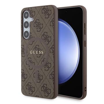 Samsung Galaxy S24+ Guess 4G Funda con Anillo de Color - Compatible con MagSafe