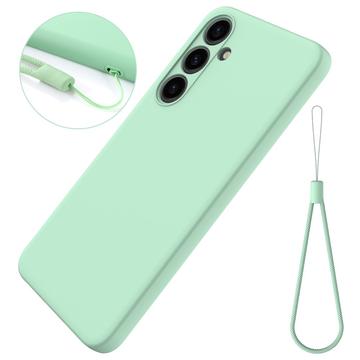 Funda de Silicona Líquida para Samsung Galaxy S24+ - Verde