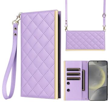 Funda acolchada de lujo para Samsung Galaxy S24 Plus - Estilo Cartera