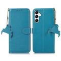 Funda con RFID para Samsung Galaxy S24+ - Estilo Cartera - Azul