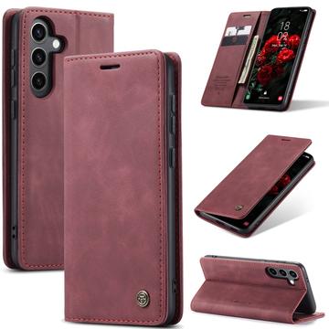 Funda Caseme Serie 013 para Samsung Galaxy S25 - Estilo Cartera - Vino Tinto