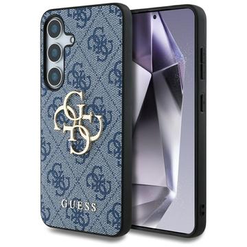 Carcasa Híbrida Guess 4G Big Metal Logo para Samsung Galaxy S25 - Azul