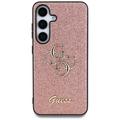 Carcasa Guess Fixed Glitter 4G Metal Logo para Samsung Galaxy S25