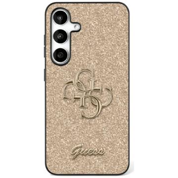 Funda Guess Fixed Glitter 4G Metal Logo para Samsung Galaxy S25 - Dorado