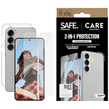 Paquete Samsung Galaxy S25 PanzerGlass Care Fashion 2 en 1 - Transparente