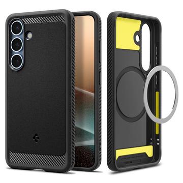 Carcasa de TPU Spigen Rugged Armor Mag para Samsung Galaxy S25 - Negro