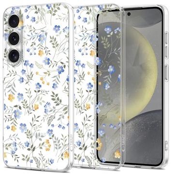 Carcasa de TPU Tech-Protect FlexAir para Samsung Galaxy S25 - Flores de primavera