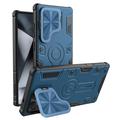 Funda híbrida Nillkin CamShield Armor Prop para Samsung Galaxy S25 Ultra - Compatible con MagSafe - Azul