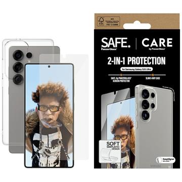 Paquete Samsung Galaxy S25 Ultra PanzerGlass Care Fashion 2 en 1 - Transparente