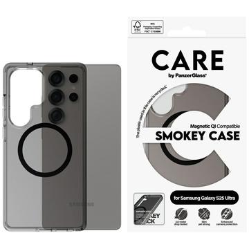 Funda PanzerGlass Care Smokey Urban Combat para Samsung Galaxy S25 Ultra - Compatible con MagSafe - Negro transparente