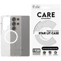 Funda Samsung Galaxy S25 Ultra PanzerGlass Care Star Lit - Compatible con MagSafe - Blanco