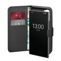 Samsung Galaxy S25 Ultra Puro Funda de cartera con 2 ranuras para tarjetas - Negro