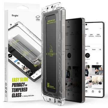 Protector de pantalla de cristal templado Ringke Easy Slide Privacy para Samsung Galaxy S25 Ultra - 2 uds.