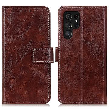 Funda de cartera con cierre magnético para Samsung Galaxy S25 Ultra