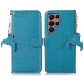 Funda con RFID para Samsung Galaxy S25 Ultra - Estilo Cartera - Azul