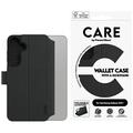 Funda tipo billetera con soporte Samsung Galaxy S25+ PanzerGlass Care Feature - Negro