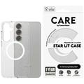 Funda Samsung Galaxy S25+ PanzerGlass Care Star Lit - Compatible con MagSafe - Blanco transparente