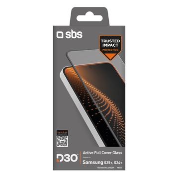 Protector de pantalla de vidrio templado con marco Samsung Galaxy S25+/S24+ SBS D3O Active Full Cover