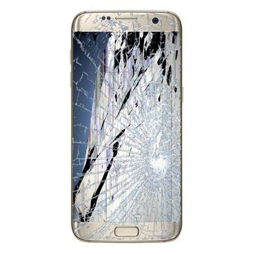 Samsung Galaxy S7 Edge Reparación de la Pantalla Táctil y LCD (GH97-18533C) - Dorado