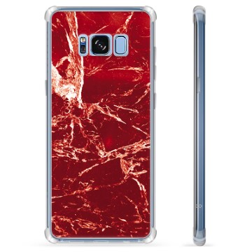 Funda Híbrida para Samsung Galaxy S8 - Mármol Rojo