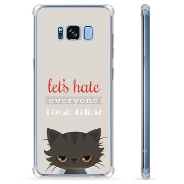 Funda Híbrida para Samsung Galaxy S8+ - Gato Enfadado