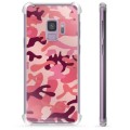 Funda Híbrida para Samsung Galaxy S9 - Camuflaje Rosa