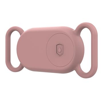 Funda de Silicona para Collar de Mascotas para Apple Samsung Galaxy SmartTag 2 - Rosa