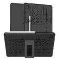 Antideslizante Funda Híbrida con Soporte para Samsung Galaxy Tab S6 Lite 2020/2022/2024 - Negro