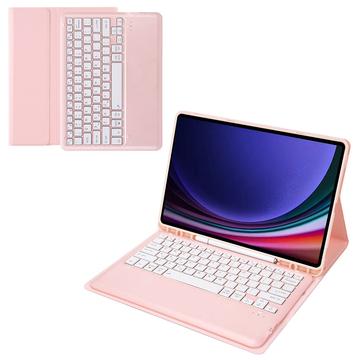 Funda con Teclado Bluetooth para Samsung Galaxy Tab S9+ (Embalaje abierta - Excelente) - Rosa