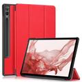 Funda Inteligente de Tres Pliegues para Samsung Galaxy Tab S9+ - Rojo