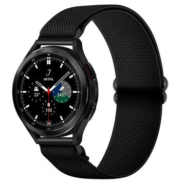 Samsung Galaxy Watch4/Watch4 Classic/Watch3/Active2/Active/Gear Sport/Gear S2 Classic Correa trenzada de nailon - 20mm - Negro