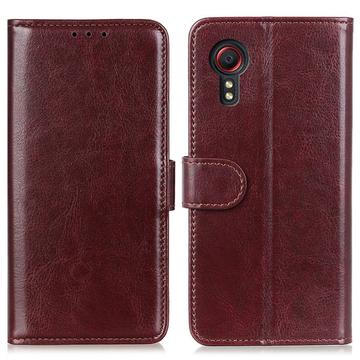 Funda con Cierre Magnético para Samsung Galaxy Xcover 7 - Estilo Cartera - Marrón