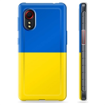 Funda TPU con bandera de Ucrania para Samsung Galaxy Xcover 5 - Amarillo y azul claro