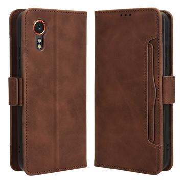 Funda Estilo Cartera Cardholder Serie para Samsung Galaxy Xcover7 - Marrón