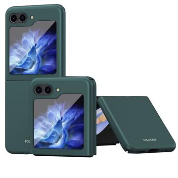 Carcasa de Plástico Engomado para Samsung Galaxy Z Flip5 - Verde