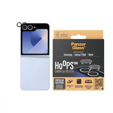 Protector de lente de cámara PanzerGlass Hoops para Samsung Galaxy Z Flip6 - Negro