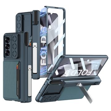 Funda híbrida magnética Samsung Galaxy Z Fold6 GKK con tarjetero y cámara deslizante