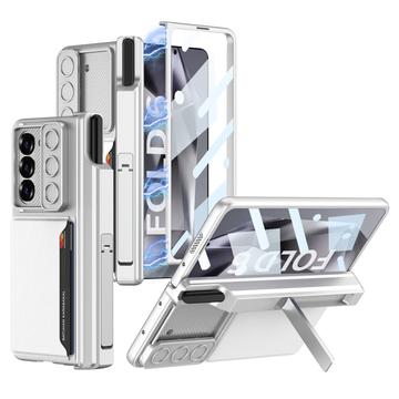 Funda híbrida magnética Samsung Galaxy Z Fold6 GKK con tarjetero y cámara deslizante