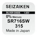 Seizaiken 315 SR716SW Batería de Óxido de Plata - 1.55V