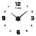 Reloj de Pared Autoadhesivo con Números Decorativos Sueltos - 70 a 120cm - Negro