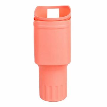 Funda protectora de silicona con soporte para teléfono para Stanley Tumbler 40 Oz - Naranja